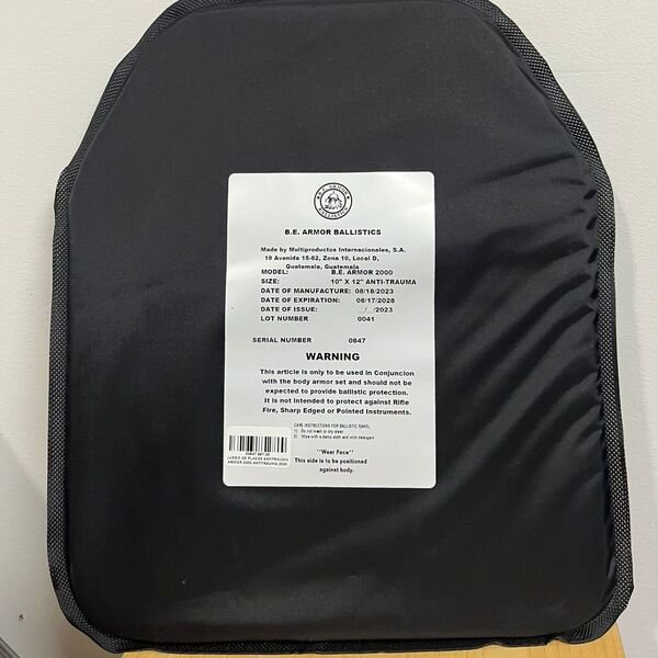 PLACA ANTITRAUMA ARMOR 2000  ANTITRAUMA 2000